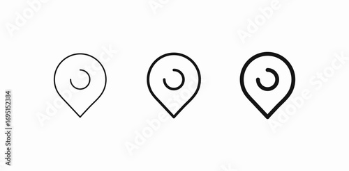 location pin marker icon sign vector