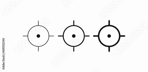 target sight crosshairs icon sign vector