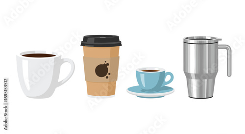 Start your day with a perfect brew from cozy mugs to sleek travel cups fueling your productivity and moments of relaxation, Generative AI.