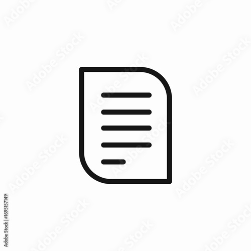legal document paper icon sign vector