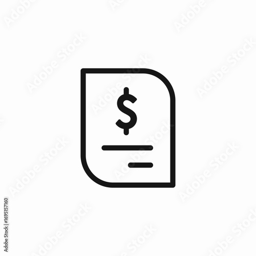medical bill document icon sign vector