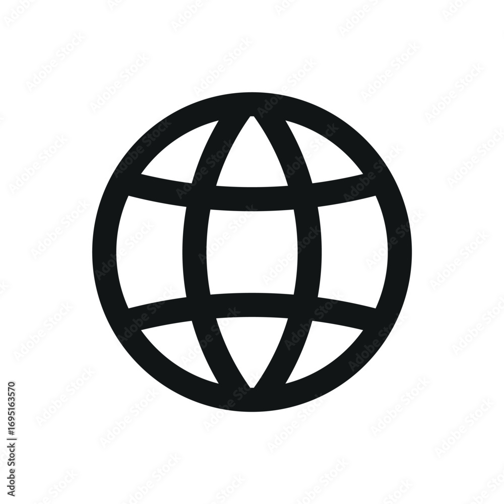Obraz premium Icon globe