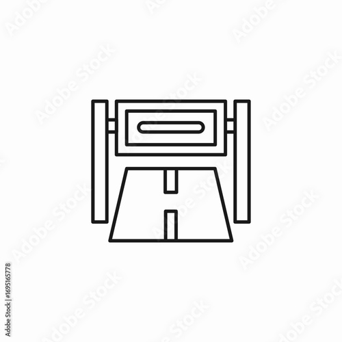 billboard road advertisement icon sign vector