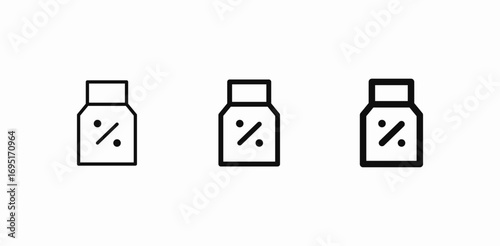 medicine bottle icon icon sign vector