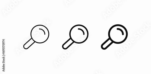 magnifying glass tool icon sign vector