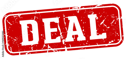 deal rectangular sign. deal stamp