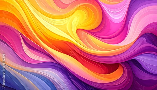 Wallpaper Mural Abstract fluid colors Torontodigital.ca