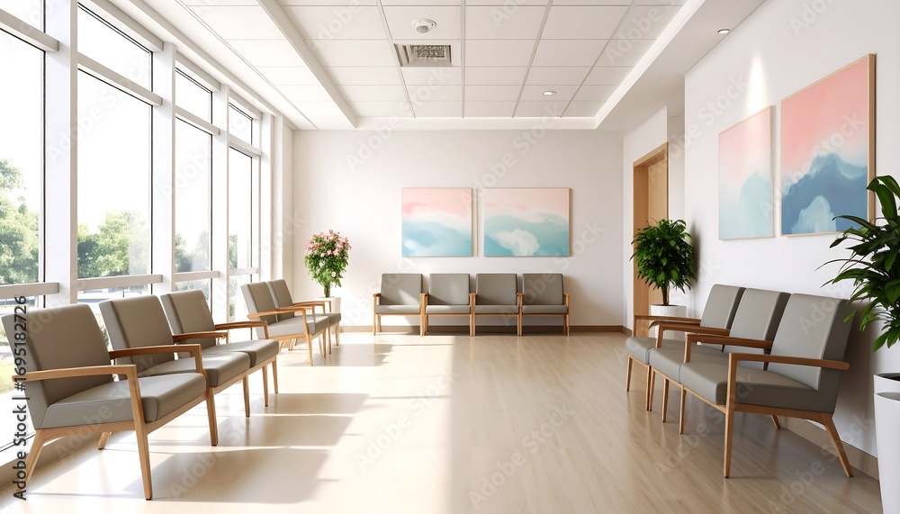 Fototapeta premium Bright, modern waiting room