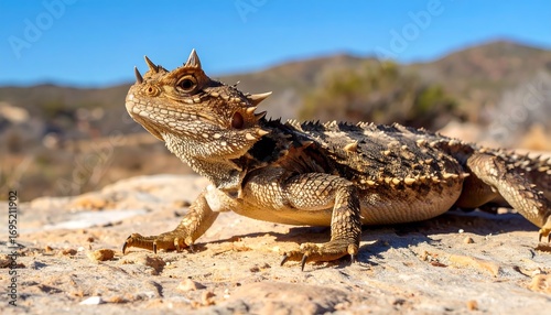 Close-up of desert spiny lizard