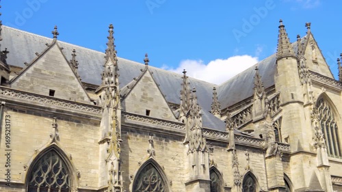 Saint-Michel basilica of Bordeaux, France on a summer day