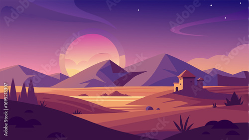 At twilight the steppe is a tranquil haven a place to escape the chaos of the world and restore ones soul.