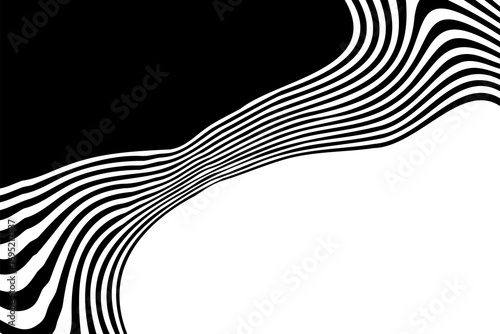 Modern background for technological or innovative projects. lack and white stripes. Eps 10