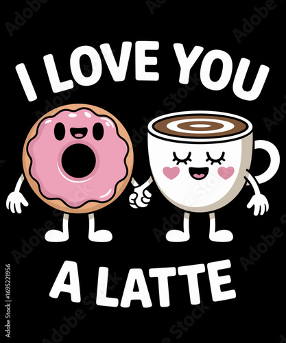 I love You Funny a Latte Valentine's Day For Coffee Lovers
