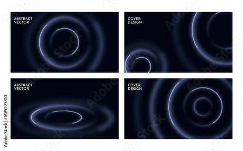 Cover background business card set