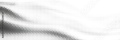 Abstract black and white halftone vector background with smooth gradient dots retro monochrome texture digital overlay modern pattern grayscale wallpaper design graphic art