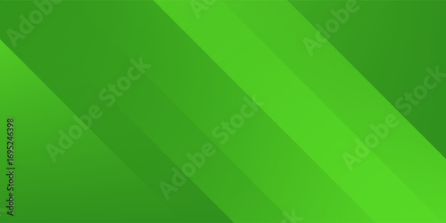 Abstract Green Background with Stripes. Vector Minimal Banner.