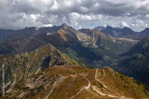 Fototapeta Naklejka Na Ścianę i Meble -  View of the high Tatra mountains