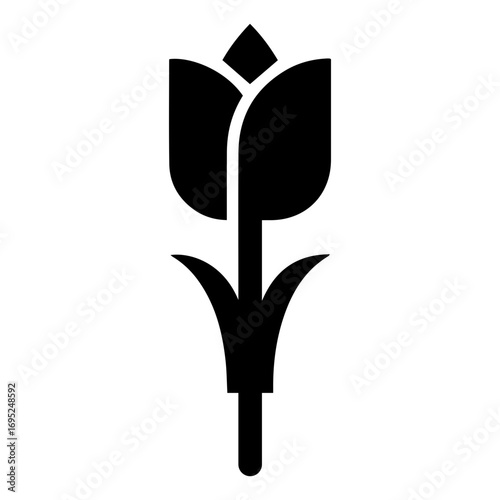 Black Tulip Icon
