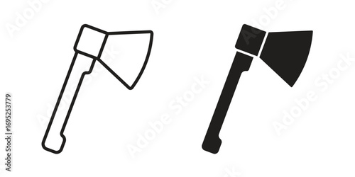 Hatchet icon symbol for your web designs. Icon logo, app, UI.