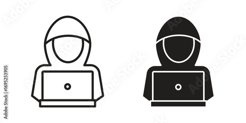 Hacker icon symbol for your web designs. Icon logo, app, UI.