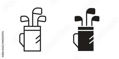 Golf bag icon symbol for your web designs. Icon logo, app, UI.