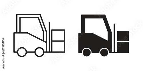 Forklift icon symbol for your web designs. Icon logo, app, UI.
