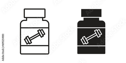 Fitness supplement icon symbol for your web designs. Icon logo, app, UI.