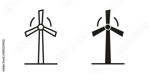 Eolic energy icon symbol for your web designs. Icon logo, app, UI.