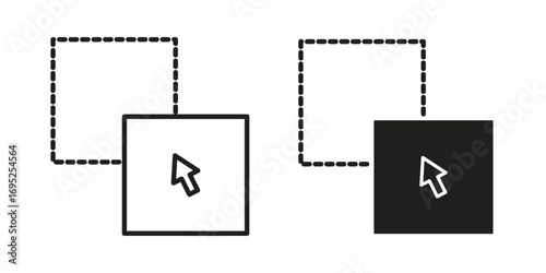 Drag and drop icon symbol for your web designs. Icon logo, app, UI.