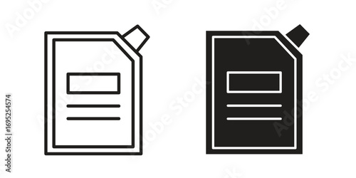 Doy pack pouch icon symbol for your web designs. Icon logo, app, UI.