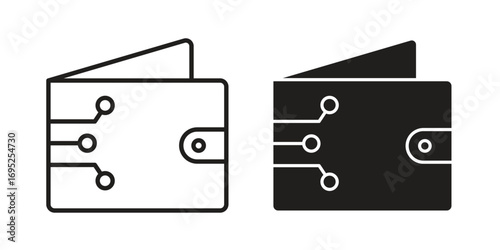Digital wallet icon symbol for your web designs. Icon logo, app, UI.