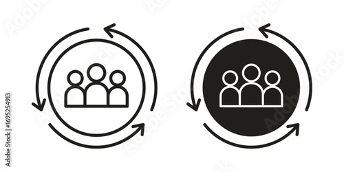 Customer retention icon symbol for your web designs. Icon logo, app, UI.