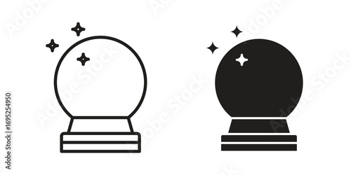 Crystal ball icon symbol for your web designs. Icon logo, app, UI.