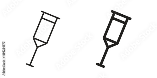 Crutch icon symbol for your web designs. Icon logo, app, UI.