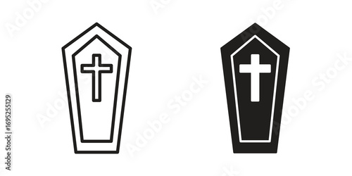 Coffin icon symbol for your web designs. Icon logo, app, UI.
