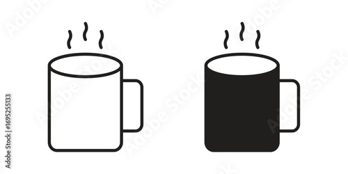 Coffee mug icon symbol for your web designs. Icon logo, app, UI.