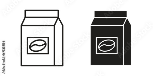 Coffee paper bag icon symbol for your web designs. Icon logo, app, UI.