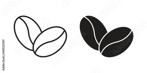 Coffee beans icon symbol for your web designs. Icon logo, app, UI.