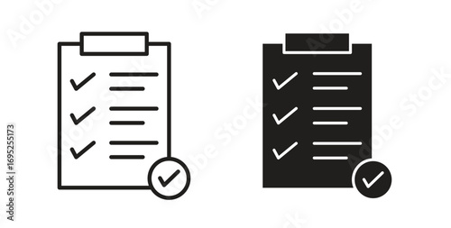 Clipboard check icon symbol for your web designs. Icon logo, app, UI.