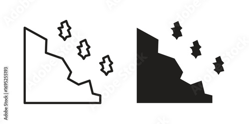 Cliff icon symbol for your web designs. Icon logo, app, UI.