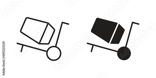 cement mixers icon symbol for your web designs. Icon logo, app, UI.