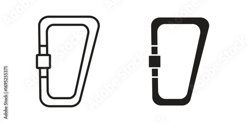 Carabiner icon symbol for your web designs. Icon logo, app, UI.