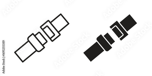 Car seat belt icon symbol for your web designs. Icon logo, app, UI.