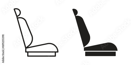 Car seat icon symbol for your web designs. Icon logo, app, UI.