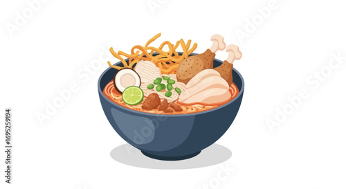 Exquisite khao soi delight showcasing vibrant thai culinary traditions
