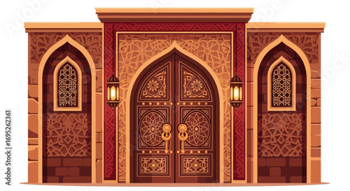 Elaborate Architecture of an Ornate Building Facade with Intricate Designs