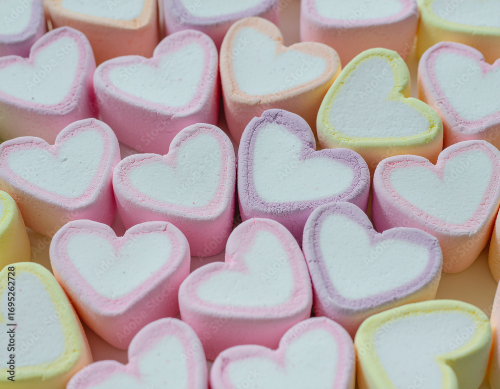 Obraz premium Heart shaped candies