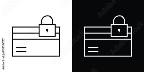 Credit limit icon with black and white strokes