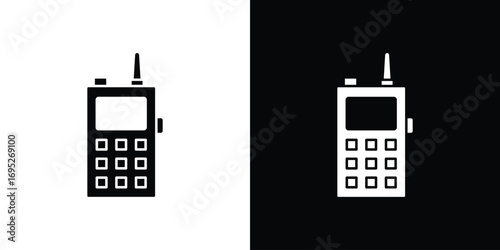 Walkie talkie icons for graphic and web design projects