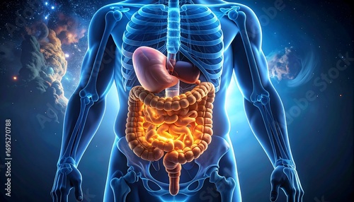 Human digestive system anatomy